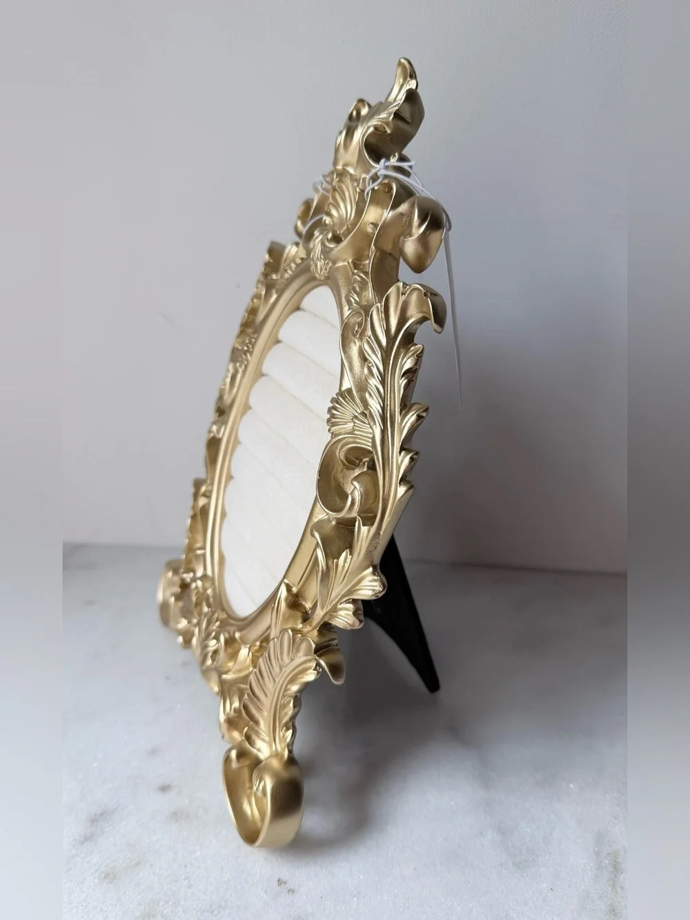 Ring Holder Gold Ring Wedding Display ornate Stand Frame antique style……